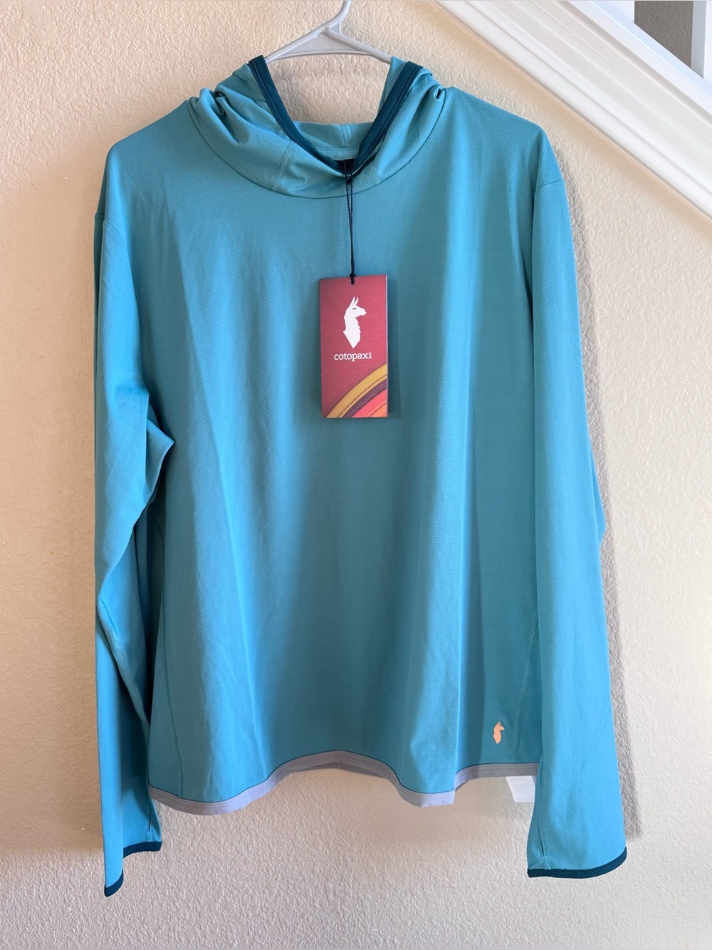 Cotopaxi SAMPLE  Sombra Sun Hoodie, Women's XL, Coastal
